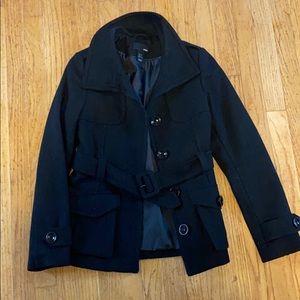 H&M Black Pea Coat